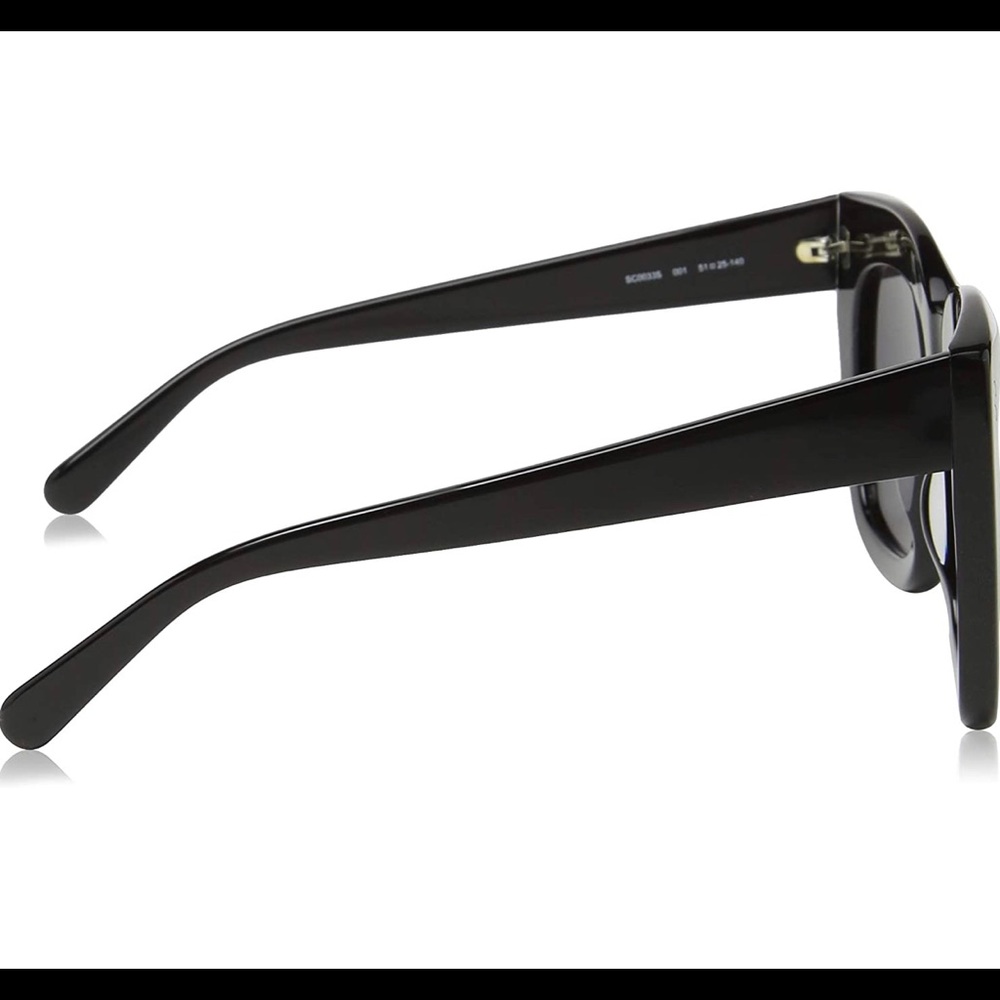 STELLA McCARTNEY SC 0033 S-001 BLACK SMOKE SUNGLASSES - Picture 4 of 12